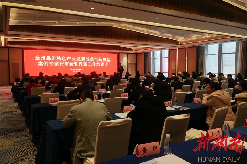 会议现场省委改革办综合处处长唐超雄现场点评湘西州委改革办专职副