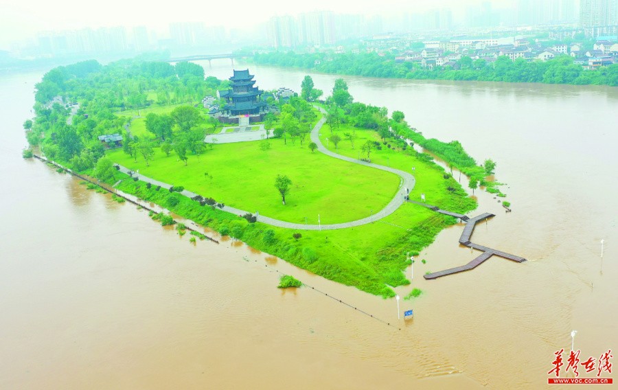 湘江衡阳段水位上涨