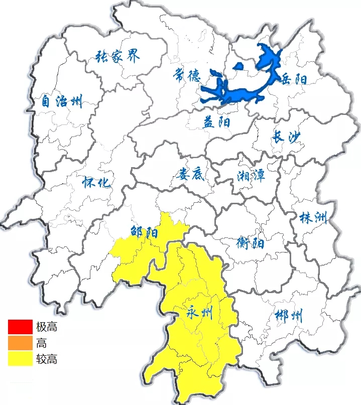 湖南发布森林火险黄色预警邵阳南部永州森林火险气象等级较高