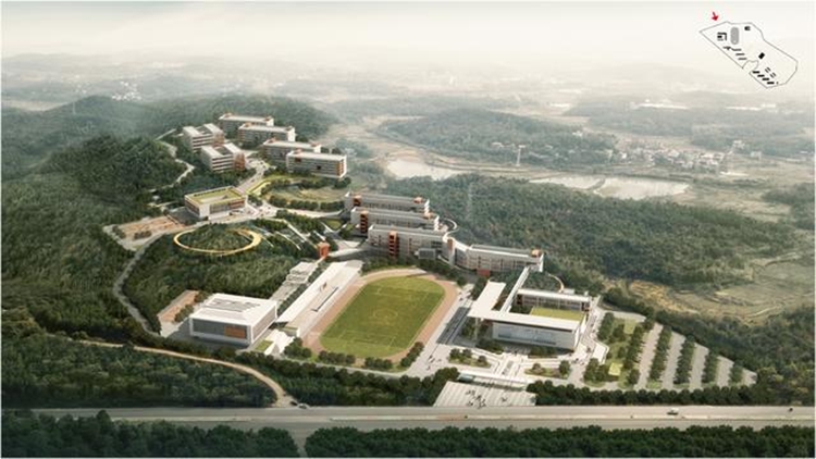 生态保护+校景融合 东安一中新校区设计