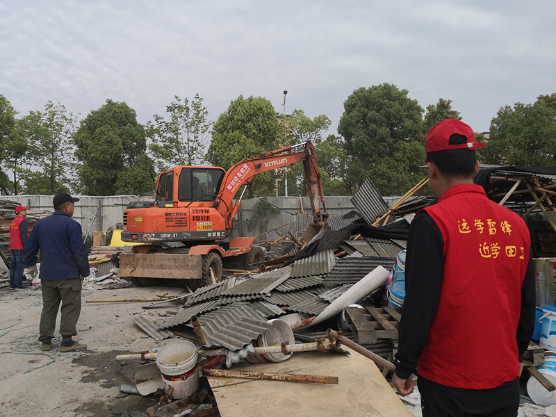 红色力量助推朗州北路两厢违建清零