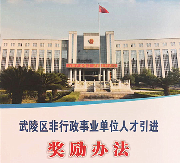 武陵区再掷重金引人才