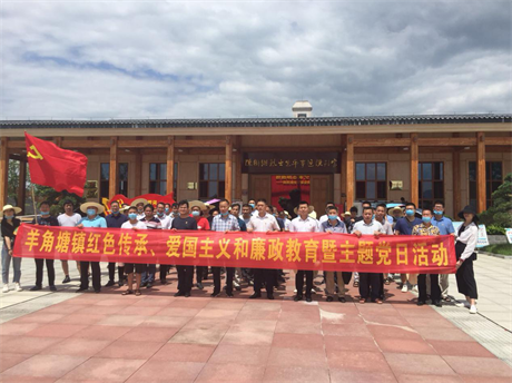 祁阳羊角塘镇：开展红色教育暨主题党日活动