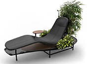 新品 | 自带禅意花园的概念躺椅