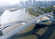 五岔子大桥 横跨成都府河的“无限之环”