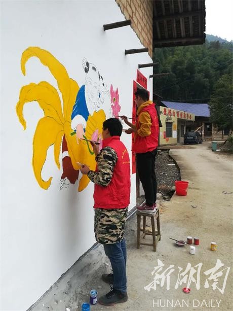 祁阳：旧屋换新颜 墙绘文化进乡村