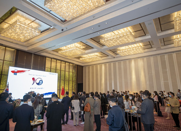 韩国驻武汉总领事馆举行开馆十周年纪念招待会