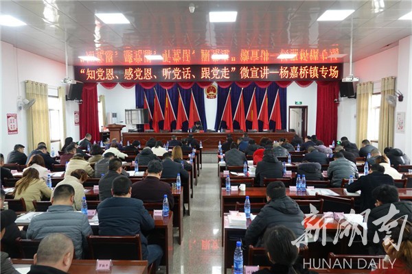 湘潭县杨嘉桥镇召开党史学习教育动员会