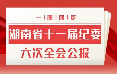 一图速览丨湖南省十一届纪委六次全会公报