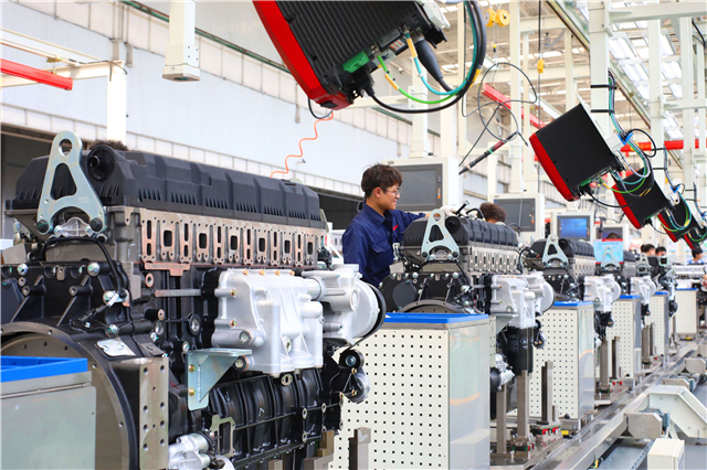 湖南工程机械及商用车迎“本土芯”  湖南道依茨动力每7分钟下线一台发动机  零部件本地配套率近30%