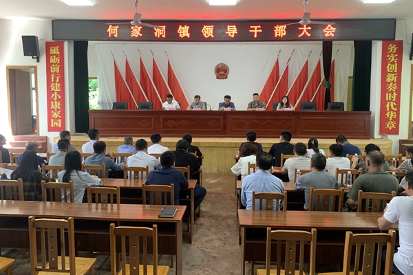 双牌县何家洞镇召开领导干部大会
