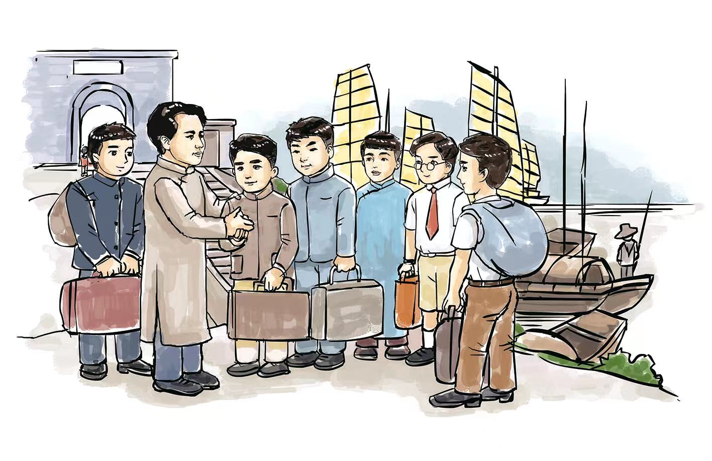 湖南伢子妹子·中学版｜鹰击长空,鱼翔浅底——少年任弼时和肖劲光的故事