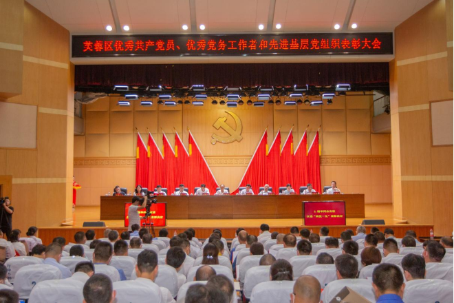 芙蓉区召开优秀共产党员、优秀党务工作者和先进基层党组织表彰大会