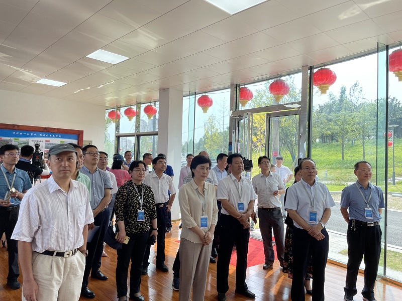 长江经济带生态环境突出问题整改现场会与会代表在岳考察