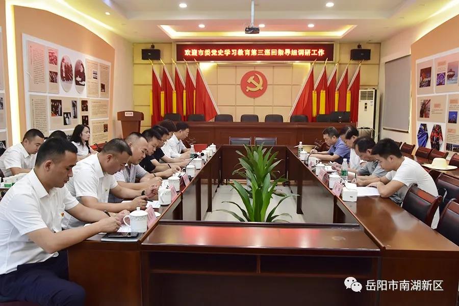 市委党史学习教育第三巡回指导组来我区督导调研