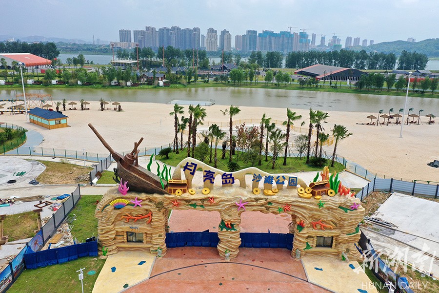 月亮岛沙滩公园美丽初现