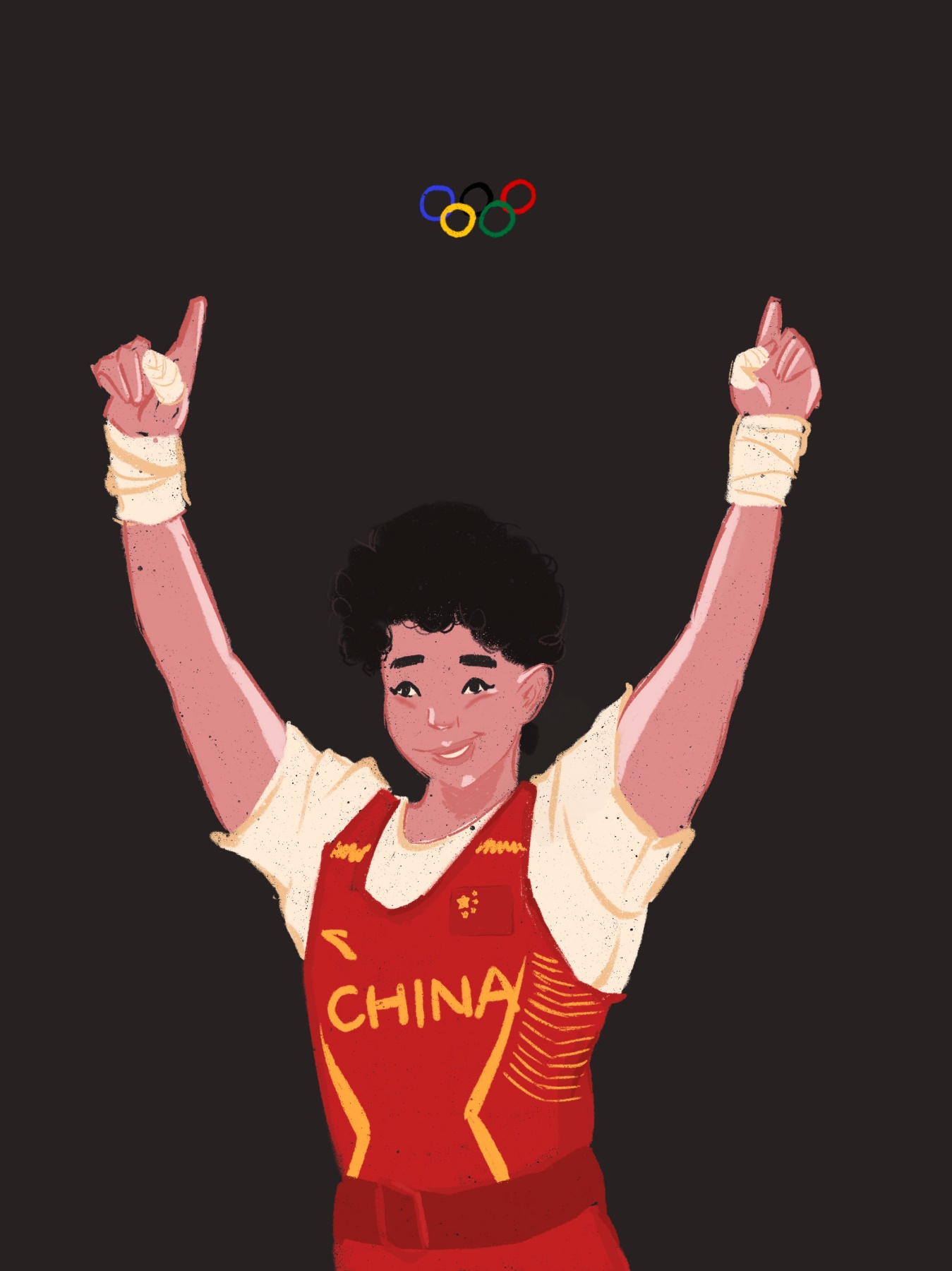 2020东京奥运会收官 38张手绘可可爱爱的中国夺金时刻