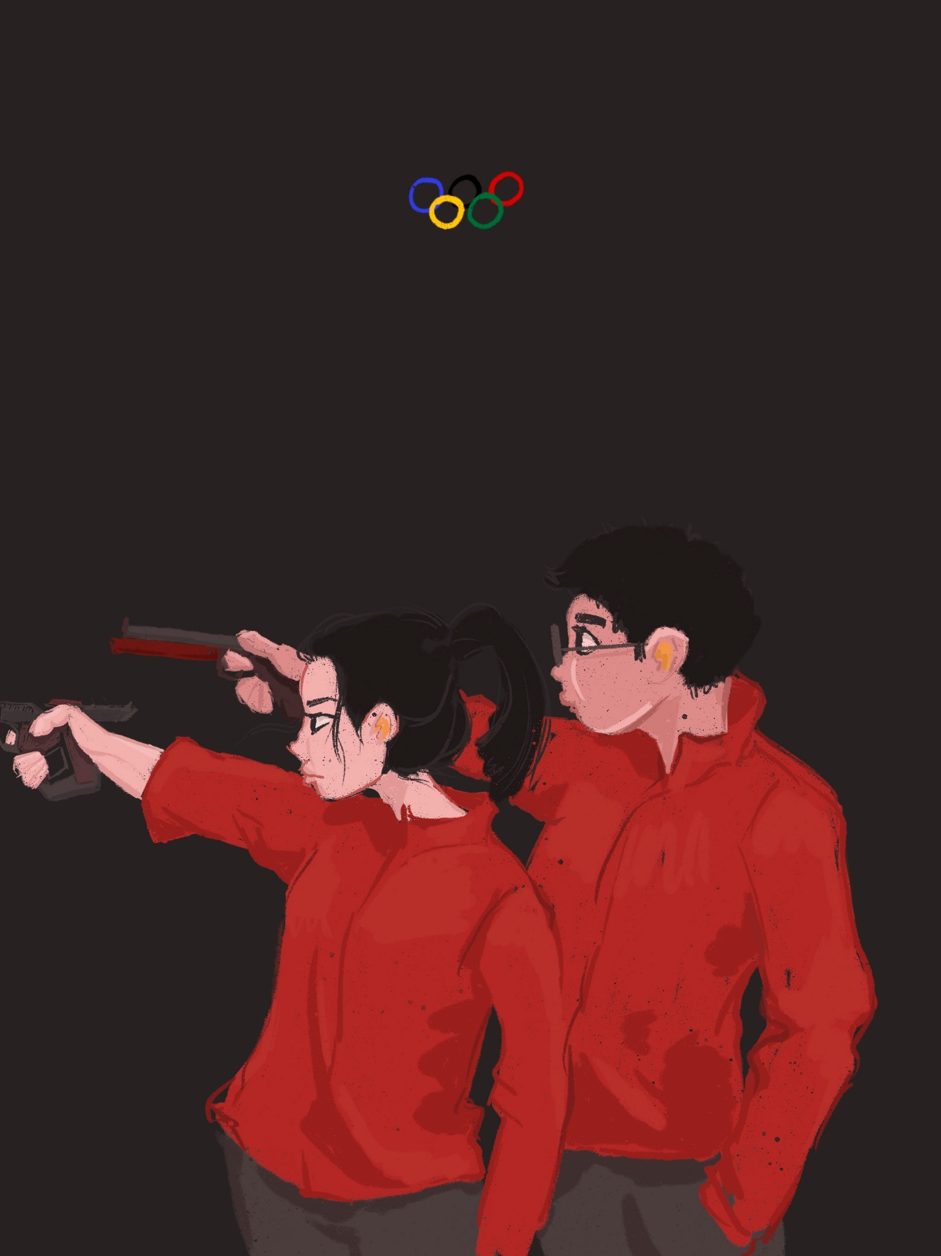 2020东京奥运会收官 38张手绘可可爱爱的中国夺金时刻