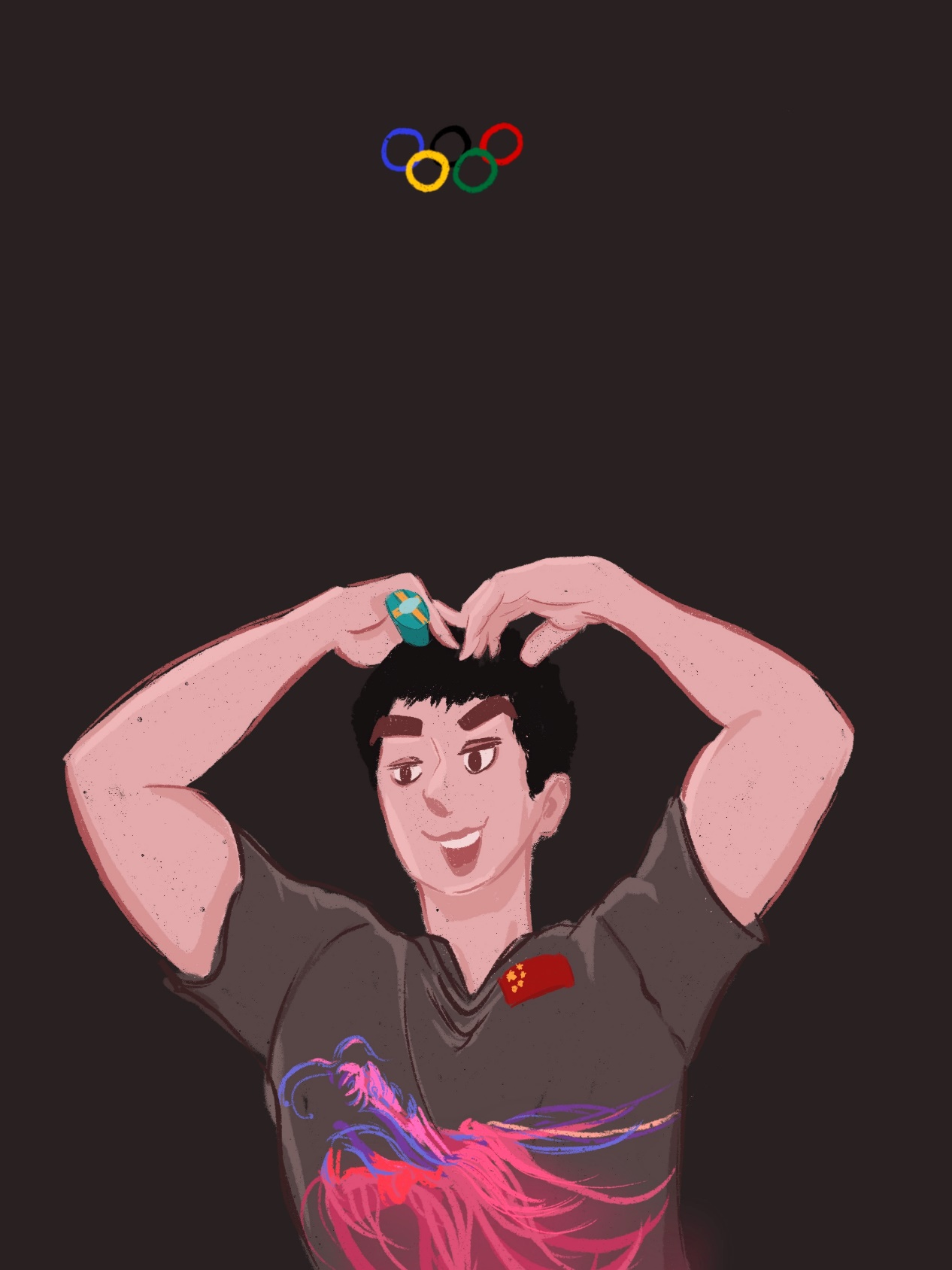 2020东京奥运会收官38张手绘可可爱爱的中国夺金时刻
