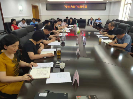 长沙市委外事办举行党史学习教育第四次集中学习