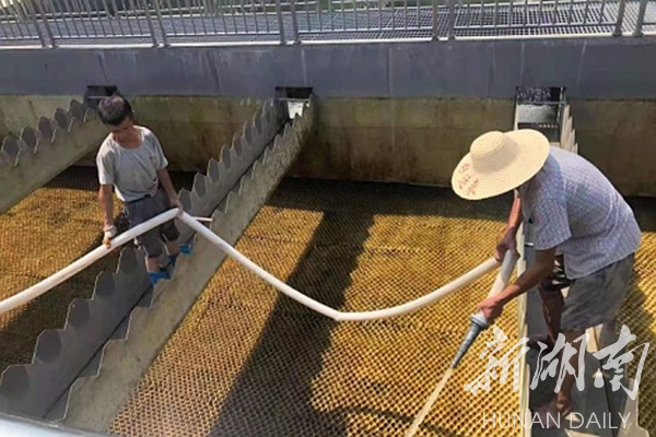 双牌：制水厂开展滤池清洗作业 确保百姓用水放心