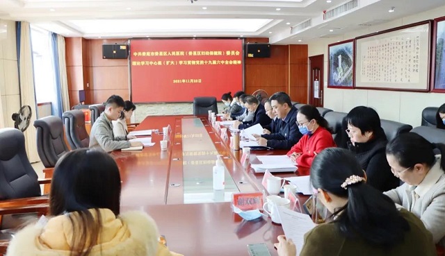 娄星区人民医院党委学习贯彻党的十九届六中全会精神