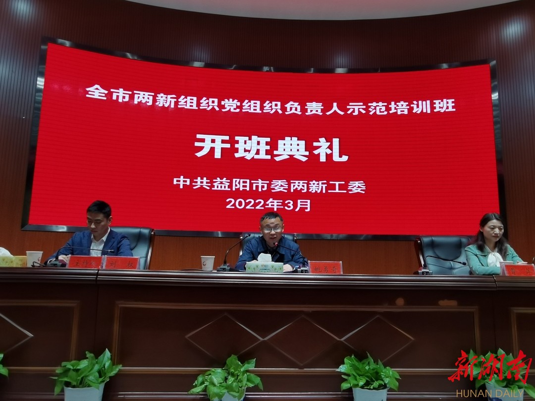  益阳市两新组织党组织负责人示范培训班现场。易宇 摄