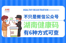 一图丨不只是微信公众号，湖南健康码有6种方式可查