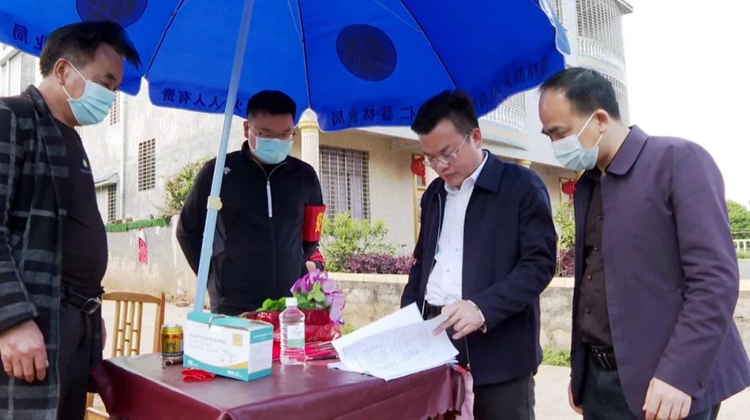 王洪灿深入乡镇督导检查森林防火和疫情防控等工作