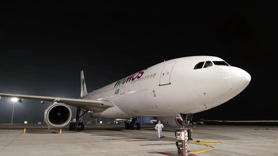 长沙—墨西哥国际客改货航班顺利首航