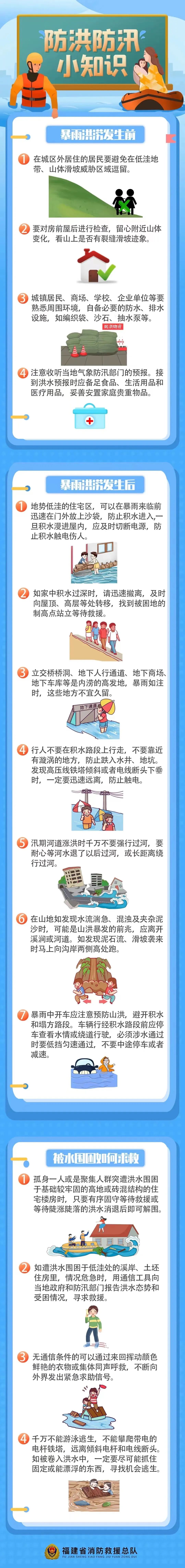 应急科普丨图说：防洪防汛小知识