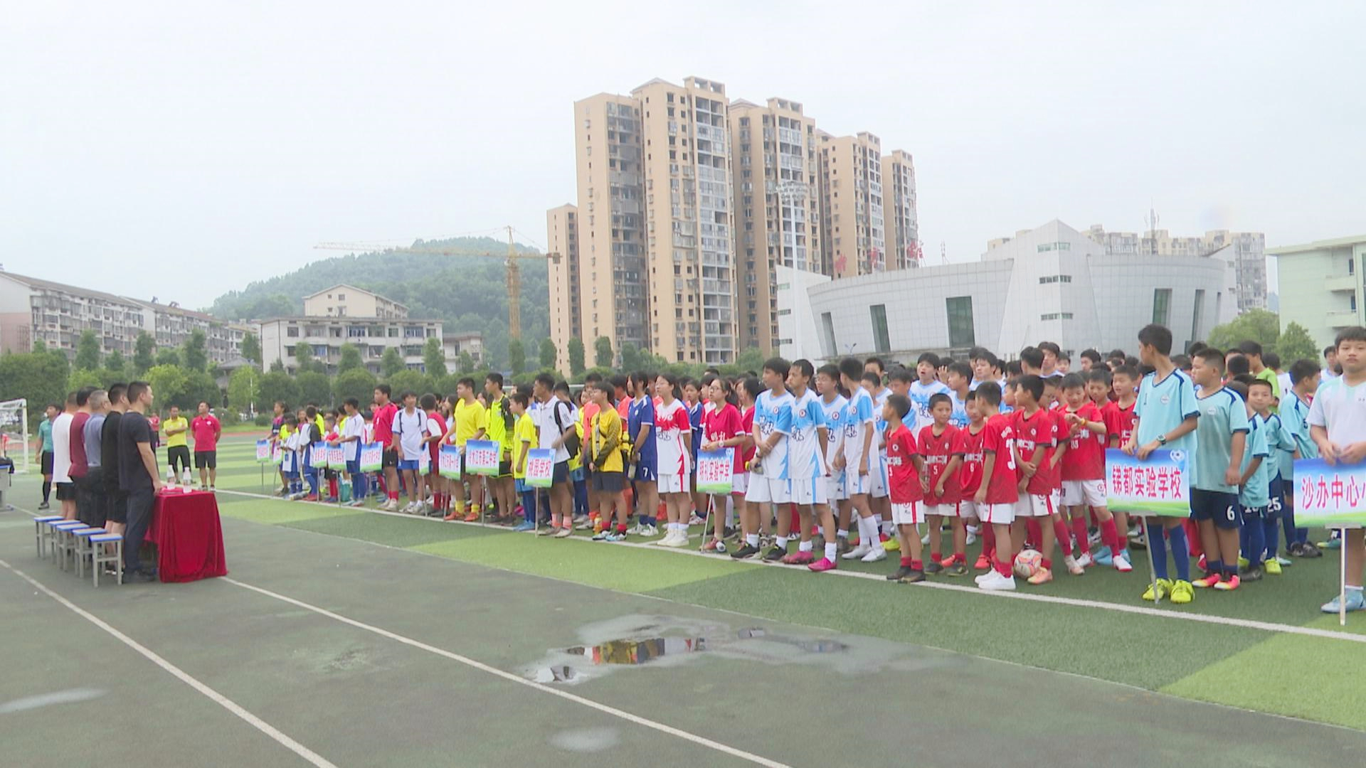 冷水江市第二届青少年校园足球赛开幕