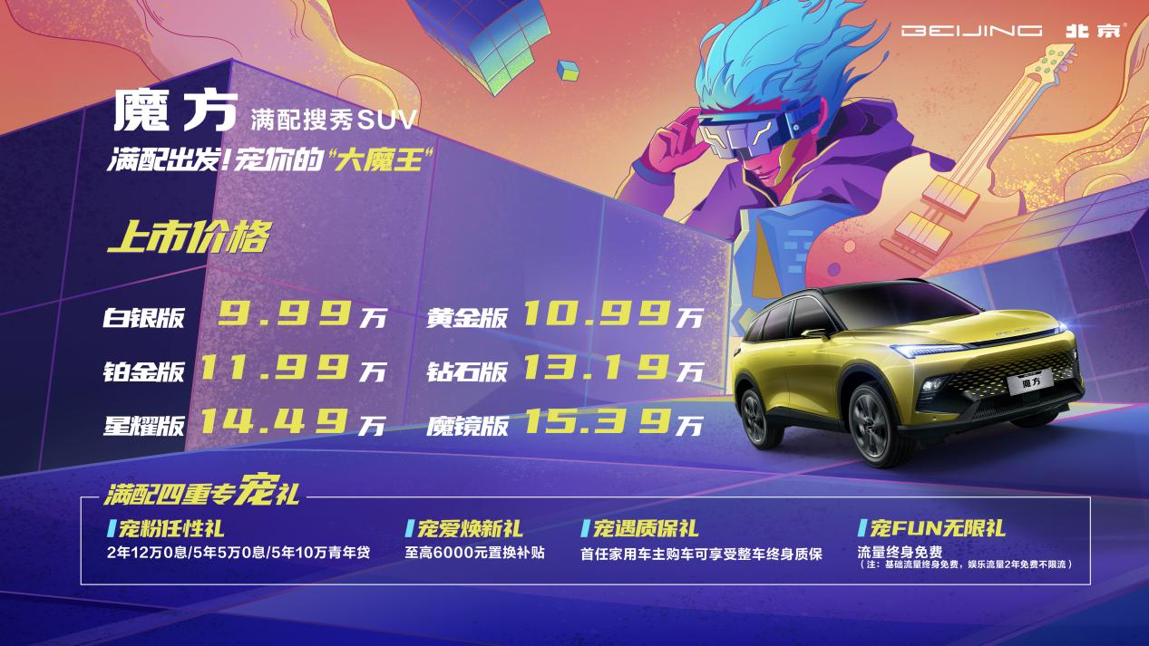 北京汽车魔方上市 十万级SUV市场再迎新网红