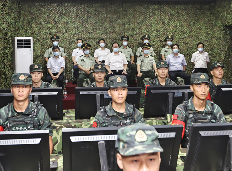 毛伟明走访慰问武警湖南总队某支队：赓续红色基因 发扬优秀传统 奋力谱写新时代军政军民团结新篇章