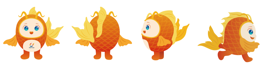 吉祥物“小鯉”帶著湖南省第十二屆大運會比賽日程來啦！