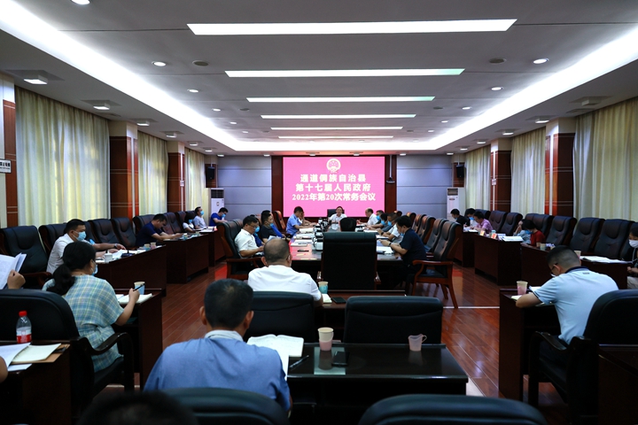 县第十七届人民政府召开2022年第20次常务会议
