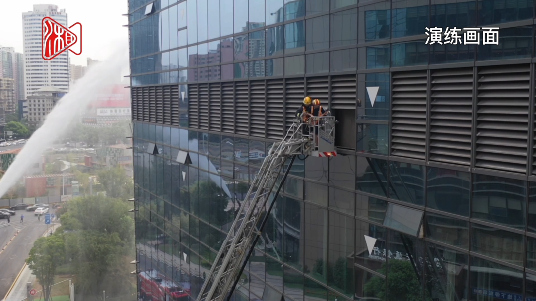 长沙市芙蓉区开展高层建筑消防救援应急演练