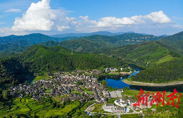 高椅古村景区全景
