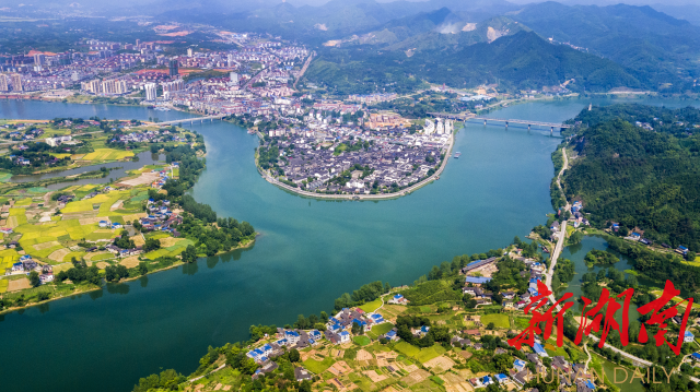 黔阳古城坐落在舞水汇入沅水处。（怀化日报记者 潘雨 摄）