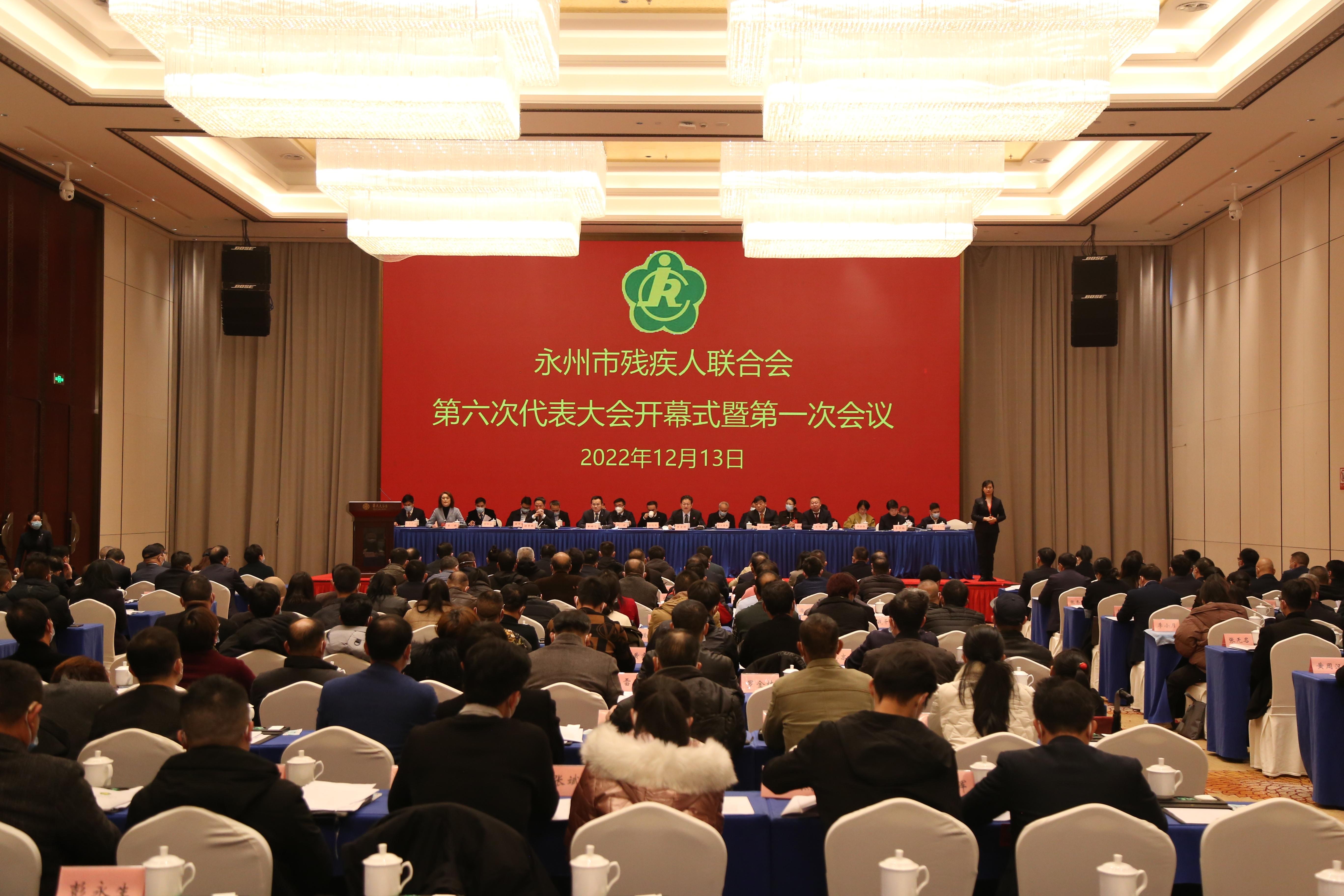 永州市残疾人联合会第六次代表大会开幕 肖红林 陈爱林出席并讲话