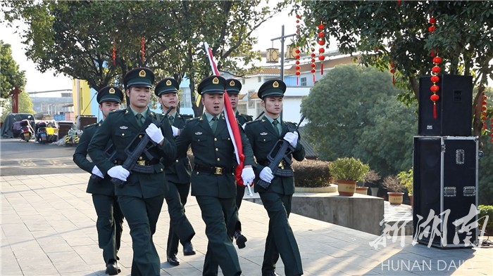 要闻|道县县委机关大院举行新春升国旗仪式