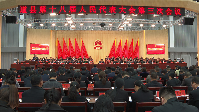 要闻｜道县十八届人大三次会议举行第二次全体会议
