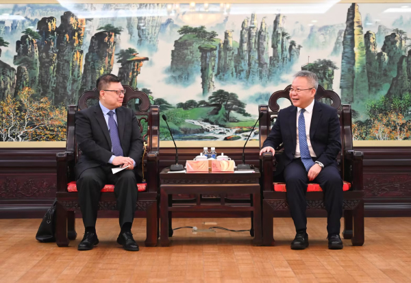 沈晓明会见郑志杰一行