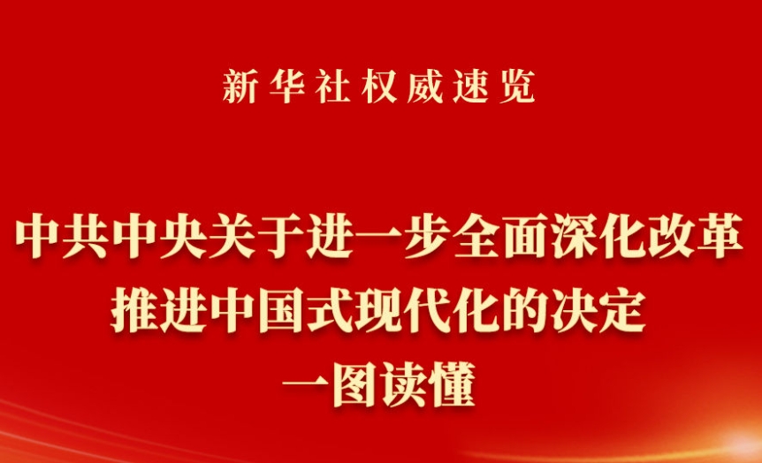 《中共中央关于进一步全面深化改革、推进中国式现代化的决定》一图读懂