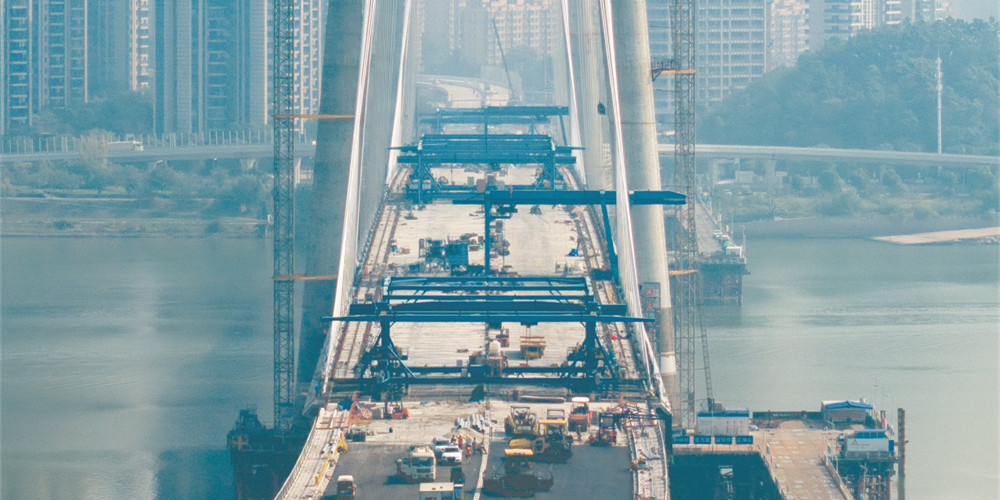 長沙市興聯(lián)路大通道項目建設現(xiàn)場