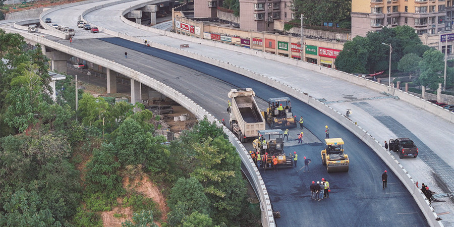 长沙兴联路大通道项目建设忙