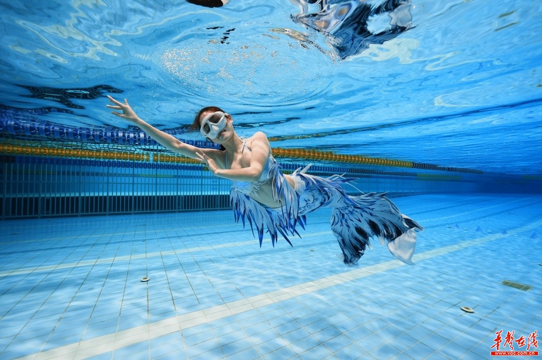 (美人鱼专项技巧赛进行中。) (美人鱼专项技巧赛进行中。)