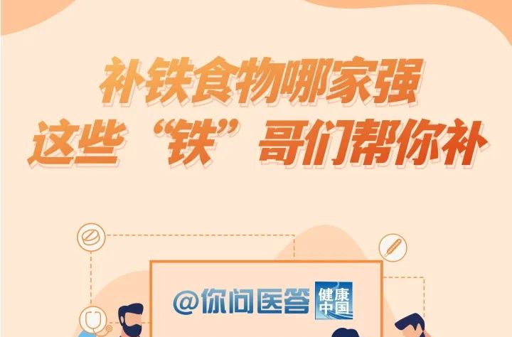补铁食物哪家强？这些“铁”哥们帮你忙！| 你问医答
