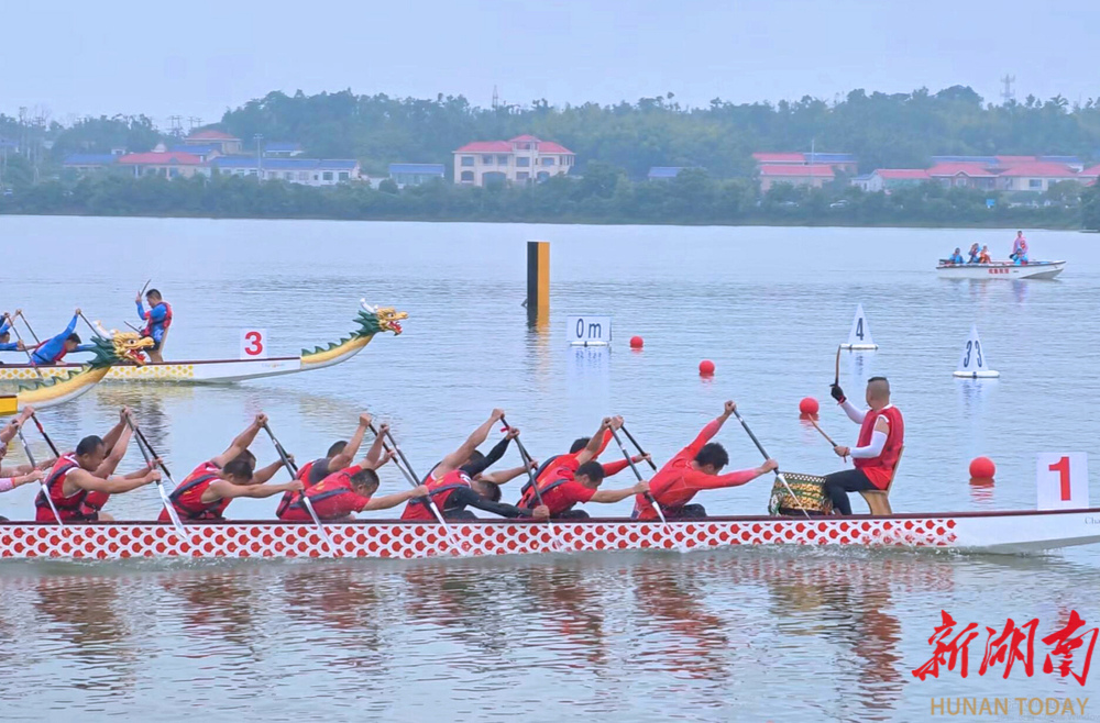 争渡，争渡，百龙腾舞千龙湖——2024年长沙市龙舟邀请赛暨望城区端午龙舟文化节开幕
