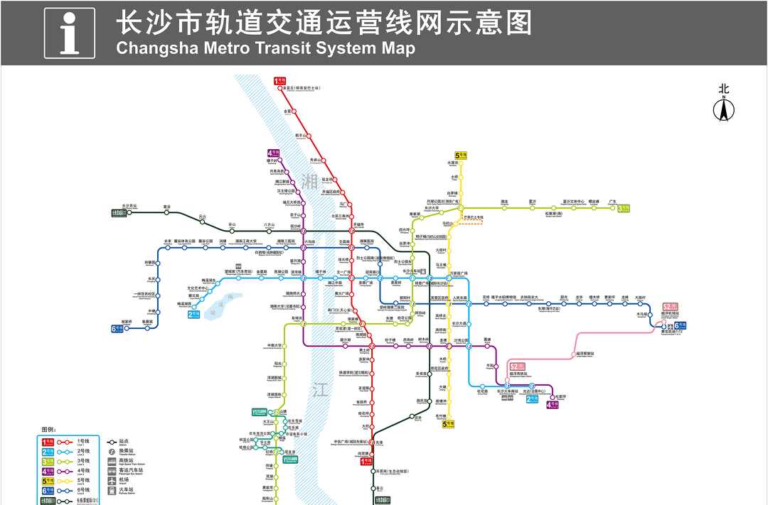 长沙地铁线网运行图更新，已纳入长株潭城际、大王山旅游线